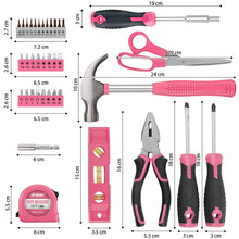 Load image into Gallery viewer, 38-Piece Household DIY Tool Set - Pink