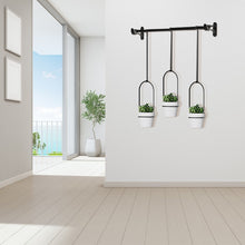 Load image into Gallery viewer, GREENYHAVEN Hanging Planter Set - Black