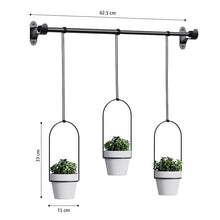 Load image into Gallery viewer, GREENYHAVEN Hanging Planter Set - Black