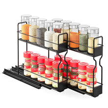 Load image into Gallery viewer, STORFEX Pull-Out Cabinet Spice Rack Organizer