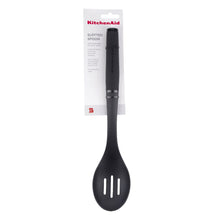 Load image into Gallery viewer, KitchenAid: Soft Touch Slotted Spoon Nylon - Black