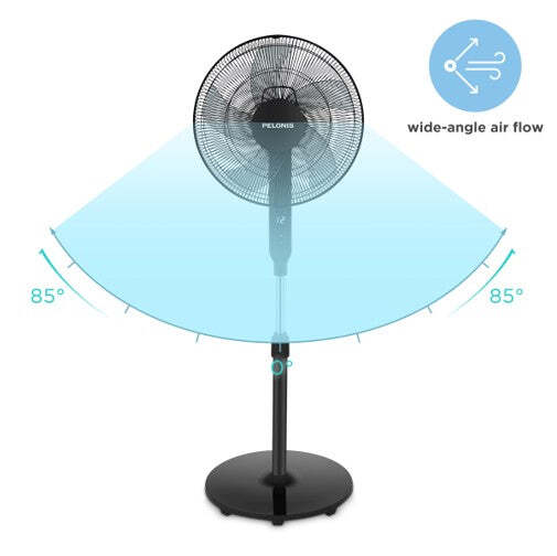 Midea - Stand Fan Black