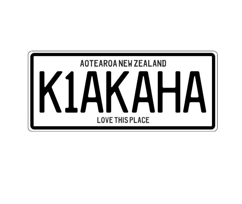 Moana Road: Number Plate Magnet - Kia Kaha