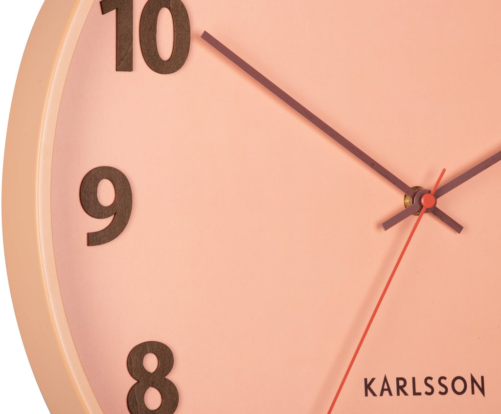 Karlsson: Summertime Clock - Soft Orange