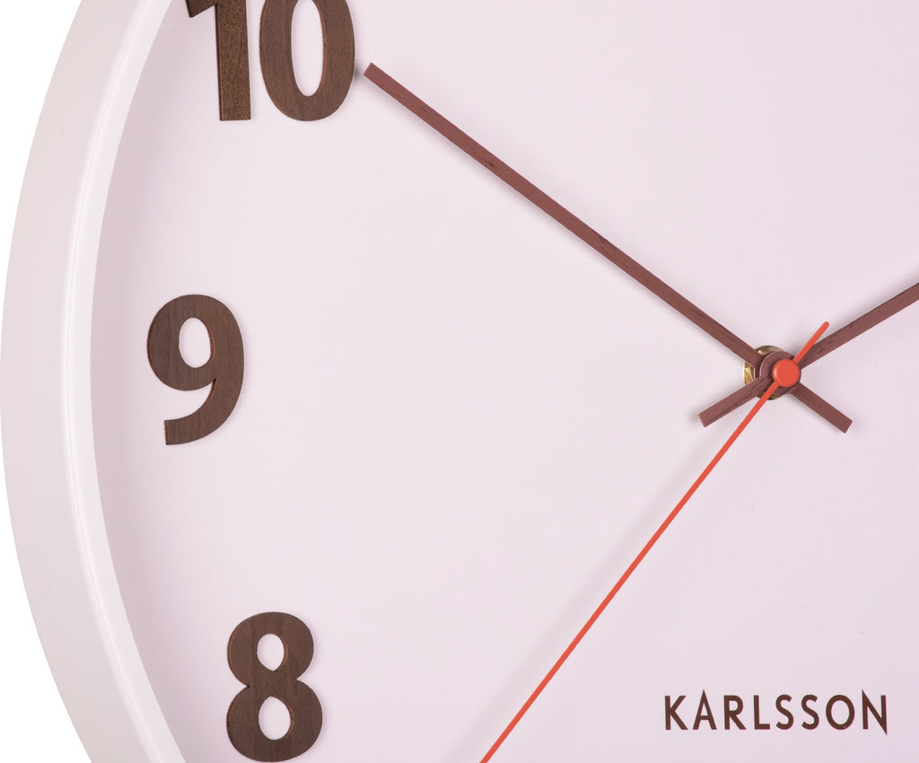 Karlsson: Summertime Clock - Soft Pink