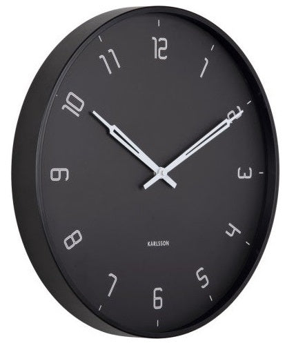 Karlsson: Stark Wall Clock - Black