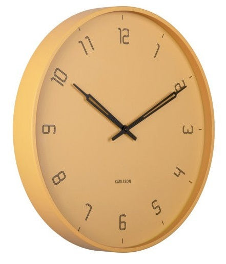 Karlsson: Stark Wall Clock - Honey Yellow