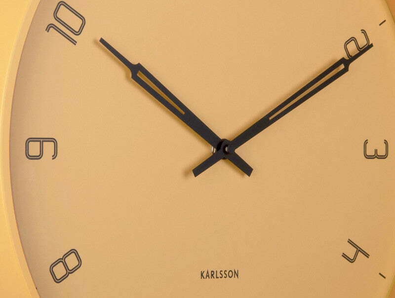 Karlsson: Stark Wall Clock - Honey Yellow