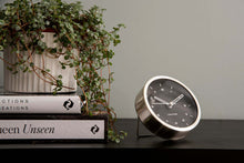 Load image into Gallery viewer, Karlsson: Tinge Alarm Clock - Silver/Black