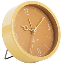 Load image into Gallery viewer, Karlsson: Monocle Alarm Clock - Ochre Yellow