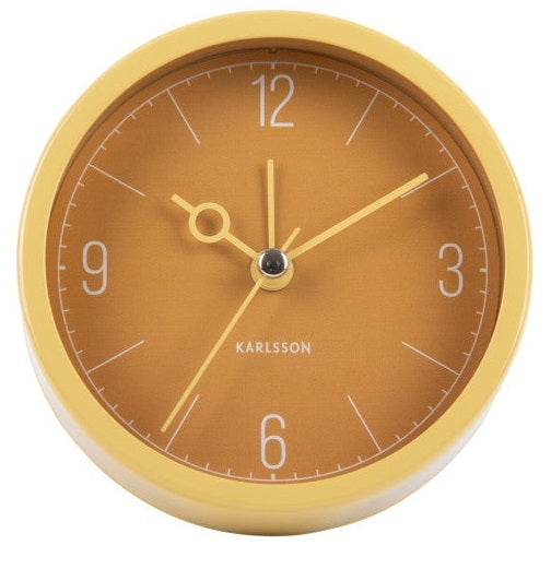 Karlsson: Monocle Alarm Clock - Ochre Yellow