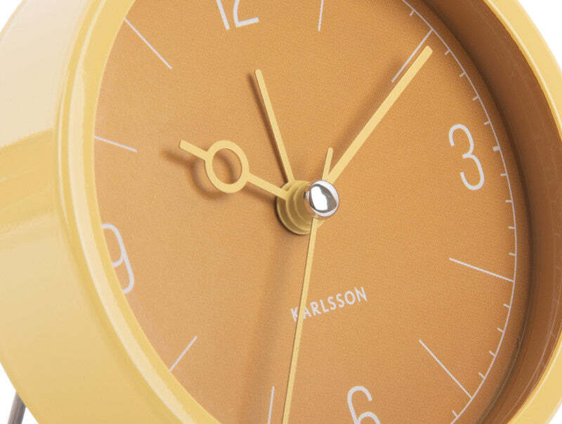 Karlsson: Monocle Alarm Clock - Ochre Yellow