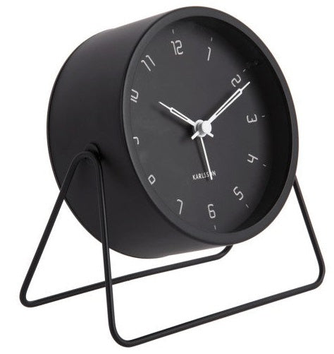 Karlsson: Stark Alarm Clock - Black