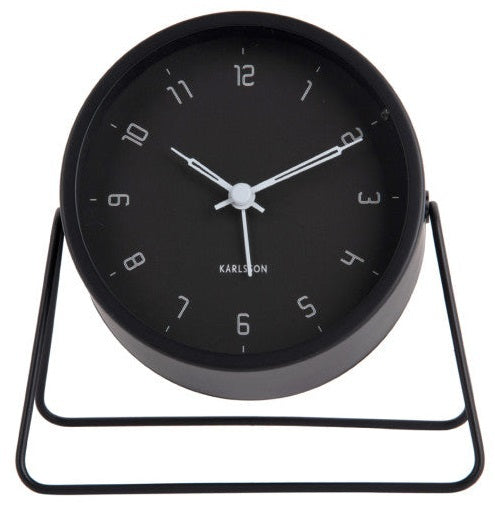 Karlsson: Stark Alarm Clock - Black