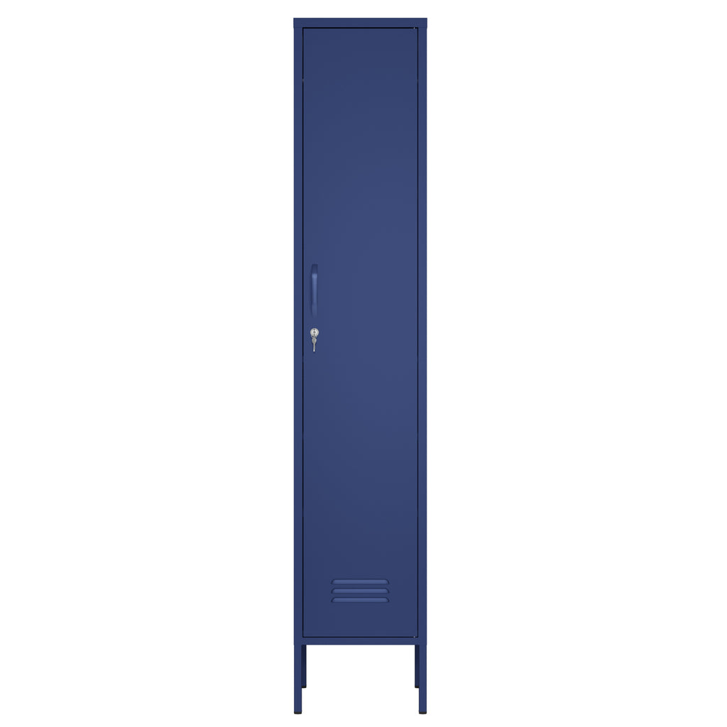 Fraser Country Milan Metal Locker Storage Cabinet - Navy Blue