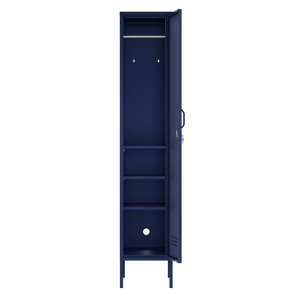 Fraser Country Milan Metal Locker Storage Cabinet - Navy Blue