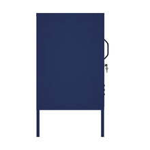 Load image into Gallery viewer, Fraser Country Milan Metal Storage Locker &amp; TV Cabinet - Navy Blue