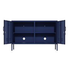 Load image into Gallery viewer, Fraser Country Milan Metal Storage Locker &amp; TV Cabinet - Navy Blue