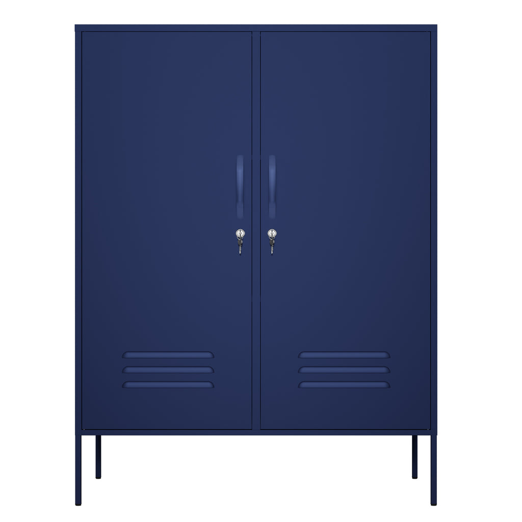 Fraser Country Milan Metal Side Cabinet - Navy Blue