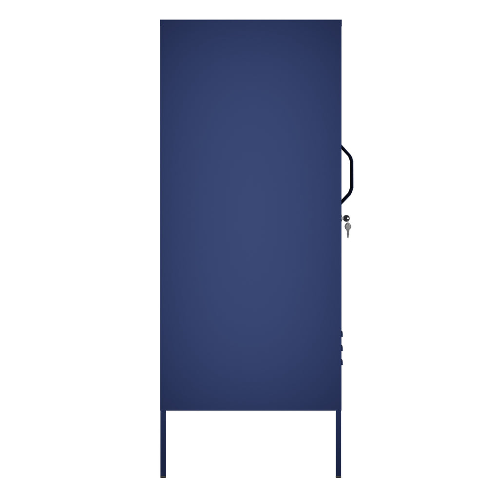 Fraser Country Milan Metal Side Cabinet - Navy Blue