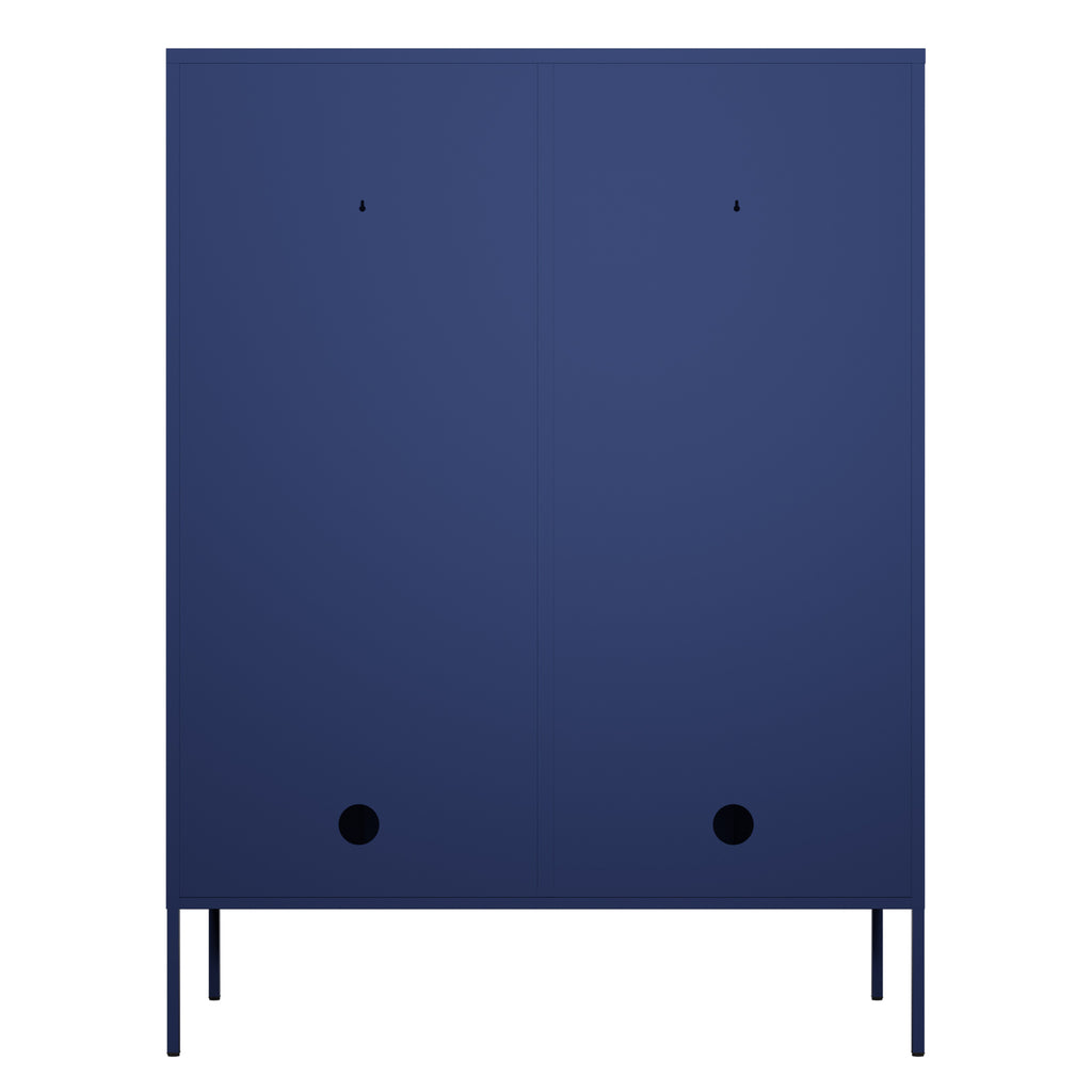 Fraser Country Milan Metal Side Cabinet - Navy Blue