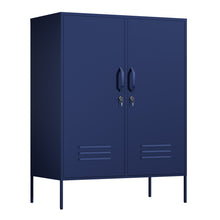 Load image into Gallery viewer, Fraser Country Milan Metal Side Cabinet - Navy Blue