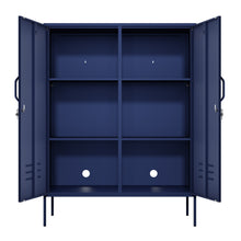 Load image into Gallery viewer, Fraser Country Milan Metal Side Cabinet - Navy Blue