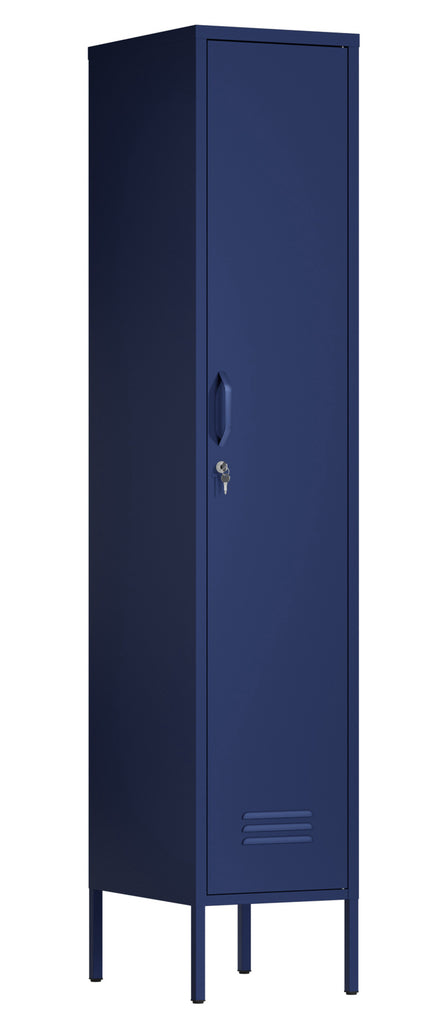 Fraser Country Milan Metal Locker Storage Cabinet - Navy Blue