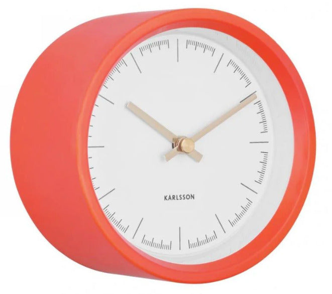 Karlsson: Wall Clock - Coral