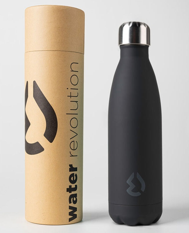 Water Revolution: Water Bottle - Black (500ml)