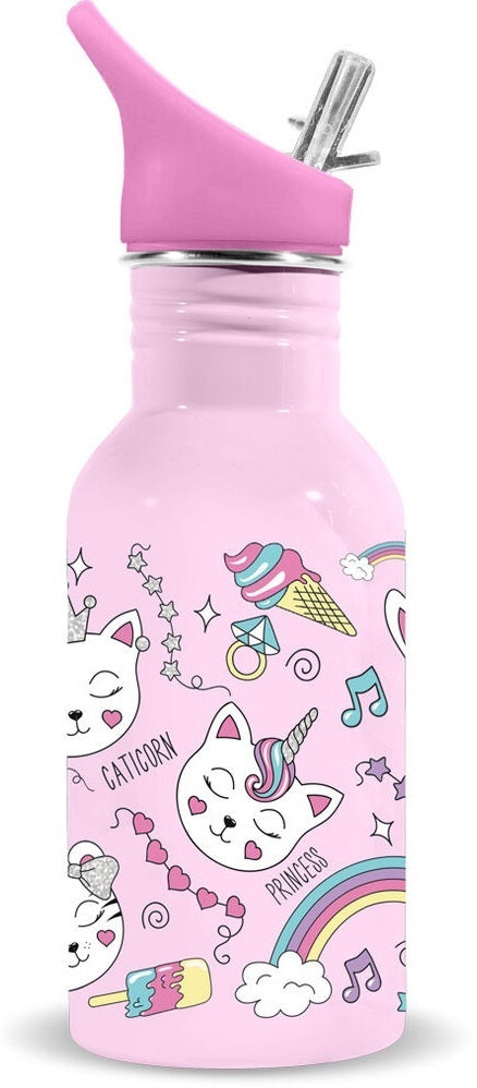 Water Revolution: Stainless Steel Bottle - Cats (500ml)