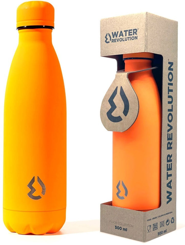 Water Revolution: Water Bottle - Fluro Orange (500ml)