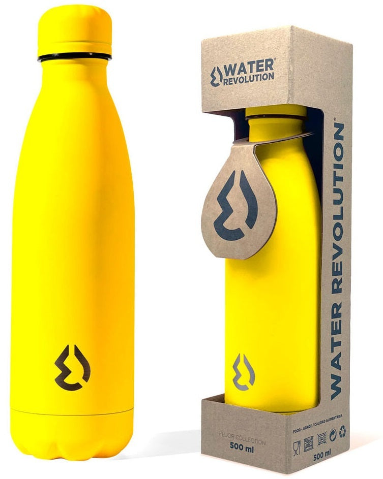 Water Revolution: Water Bottle - Fluro Yellow (500ml)