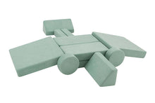 Load image into Gallery viewer, Fraser Country 14 Piece Modular Double Kids Play Sofa - Sage Green