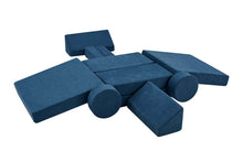Load image into Gallery viewer, Fraser Country 14 Piece Modular Double Kids Play Sofa - Blue