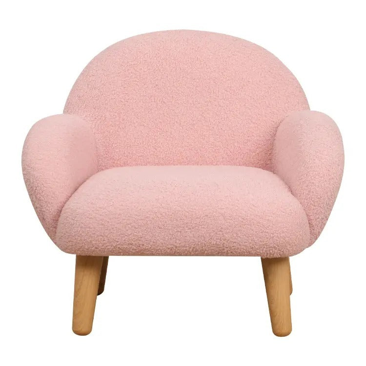 Fraser Country Kids Boucle Sofa Chair - Light Pink
