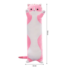 Load image into Gallery viewer, COMFEYA Long Cat Plush Pillow - Pink