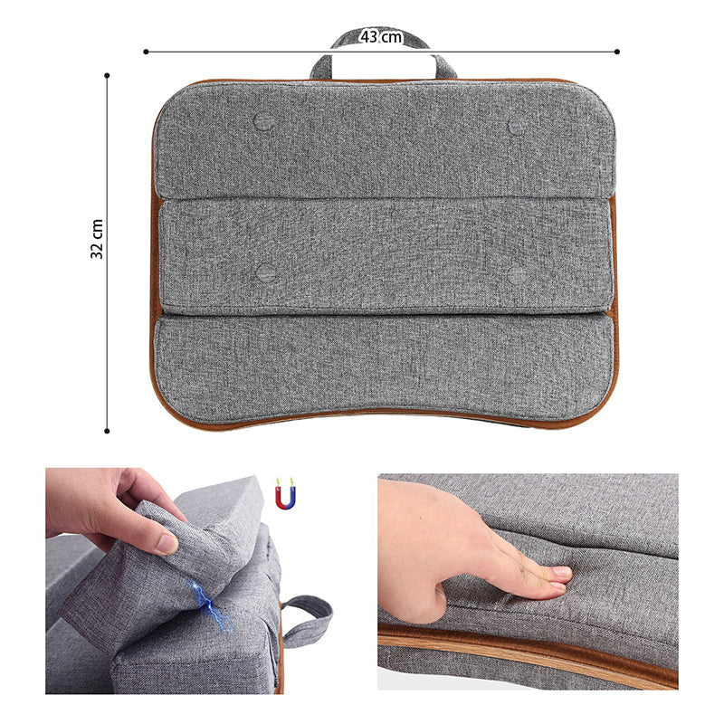 Ergonomic Lap Desk for Laptop with Extra Storage