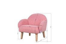 Load image into Gallery viewer, Fraser Country Kids Boucle Sofa Chair - Light Pink