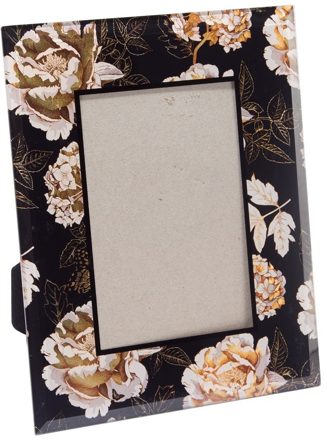 Metallic Flowers Photo Frame (4"x6")