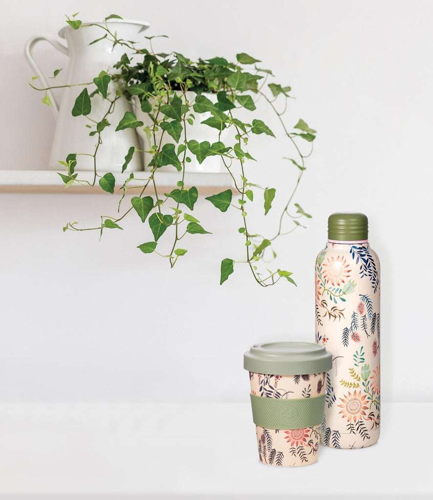 isGift: AC Water Bottle - Sally Browne Botanical - Green (500ml)