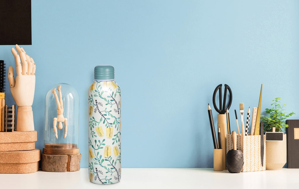 isGift: AC Water Bottle - Sally Browne Botanical - Blue (500ml)