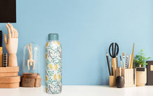 Load image into Gallery viewer, isGift: AC Water Bottle - Sally Browne Botanical - Blue (500ml)