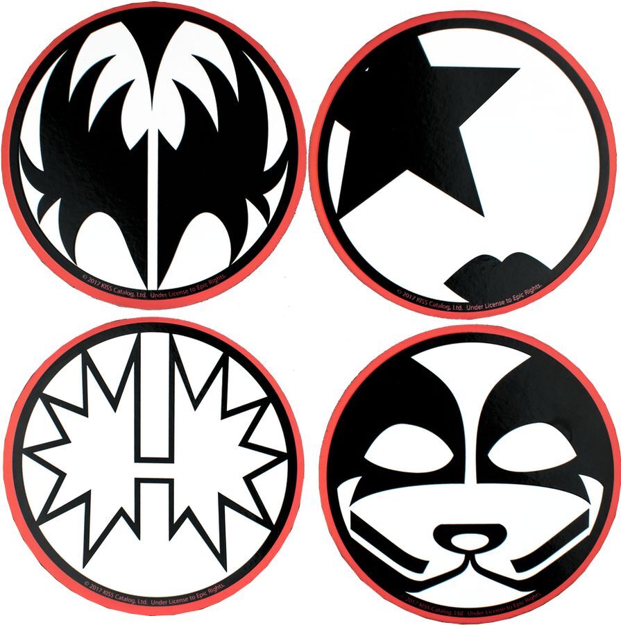 KISS: Round Coasters (Set of 4)