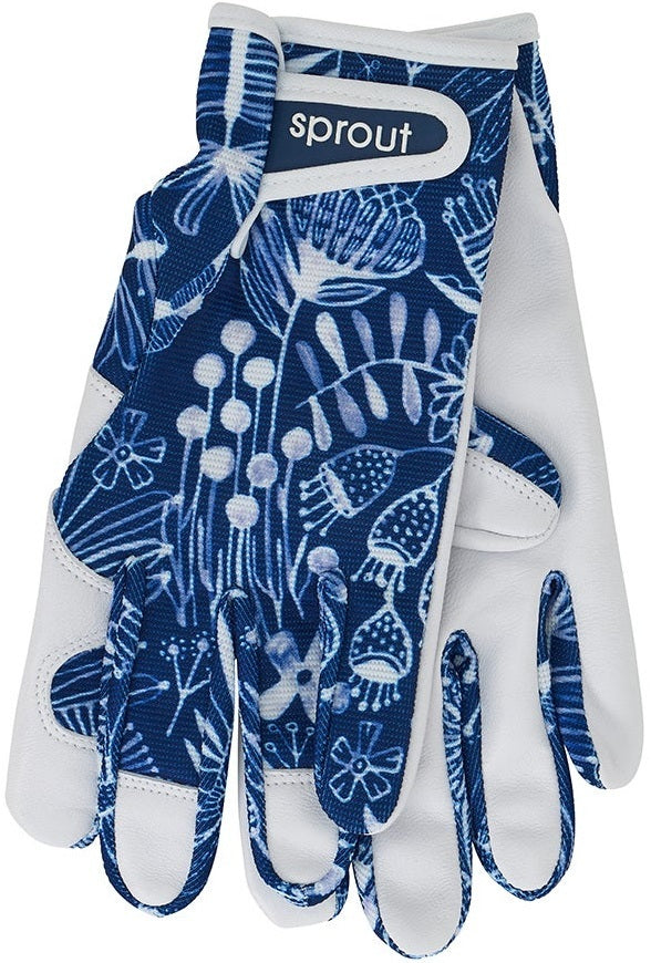 Annabel Trends: Sprout Goatskin Gloves - Navy Natives