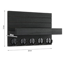 Load image into Gallery viewer, STORFEX Wall Key Holder with Shelf - Black