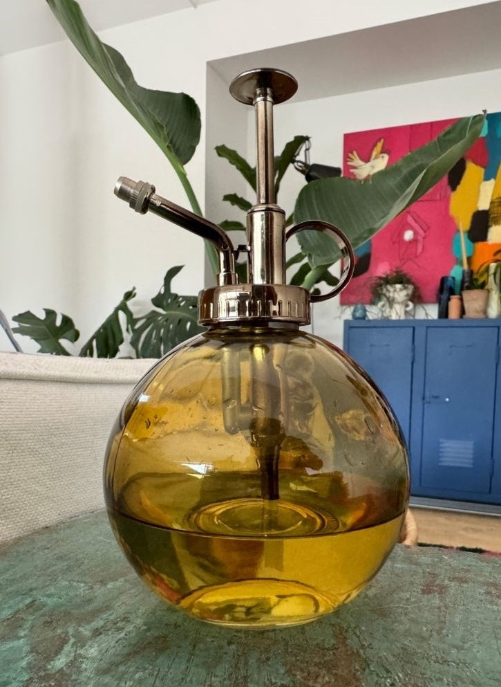 Plant Mister Glass Ball - Yellow
