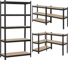 Load image into Gallery viewer, 5-Tier Adjustable Modular Boltless Garage Shelving Unit - 120x40x180cm