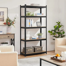 Load image into Gallery viewer, 5-Tier Adjustable Modular Boltless Garage Shelving Unit - 120x40x180cm