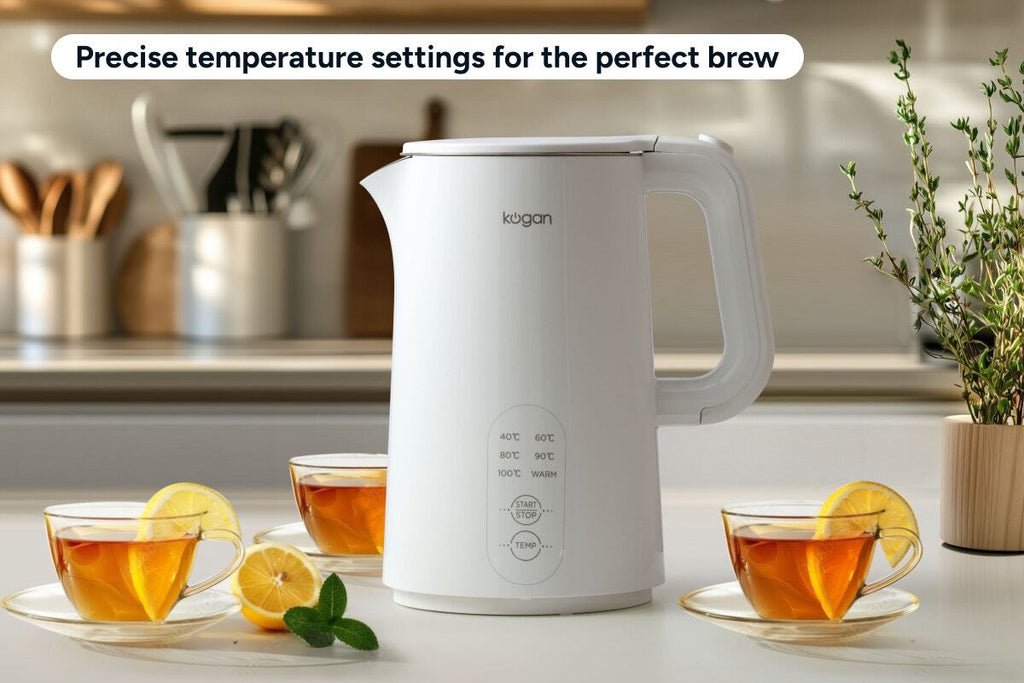Kogan 1.5L Double Wall Kettle with Temperature Control
